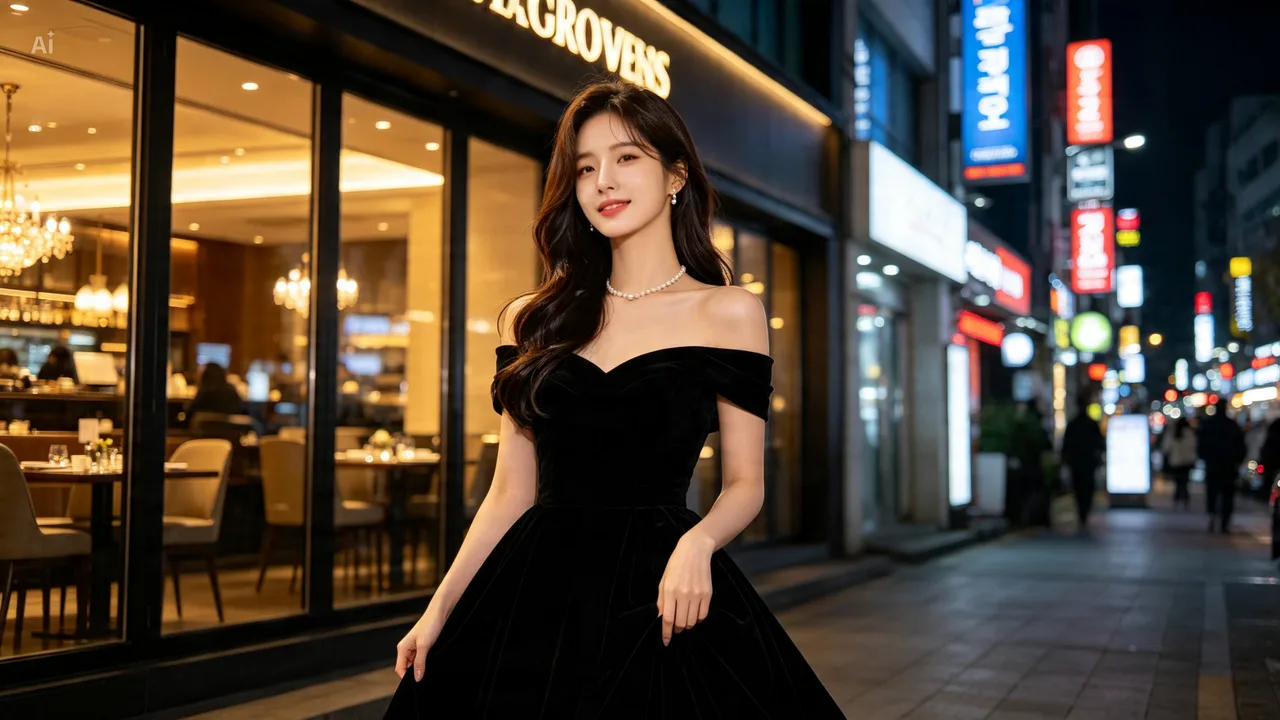 하단점 인근 레스토랑 거리에서의 모습