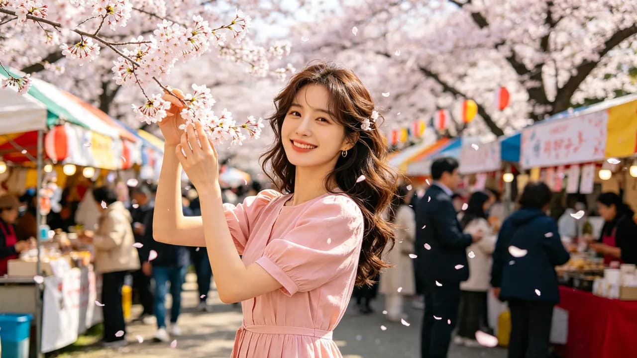 명지 봄밤 축제 분위기