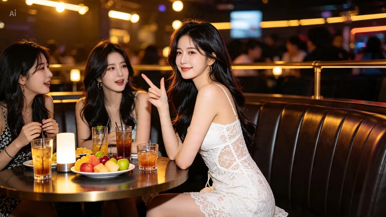 서면 라운지에서 친구들과 함께하는 모습